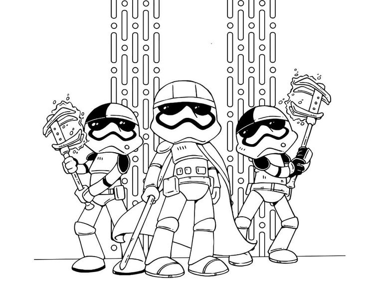 Star wars the last jedi storm troopers coloring page star wars coloring book star wars colors cute coloring pages