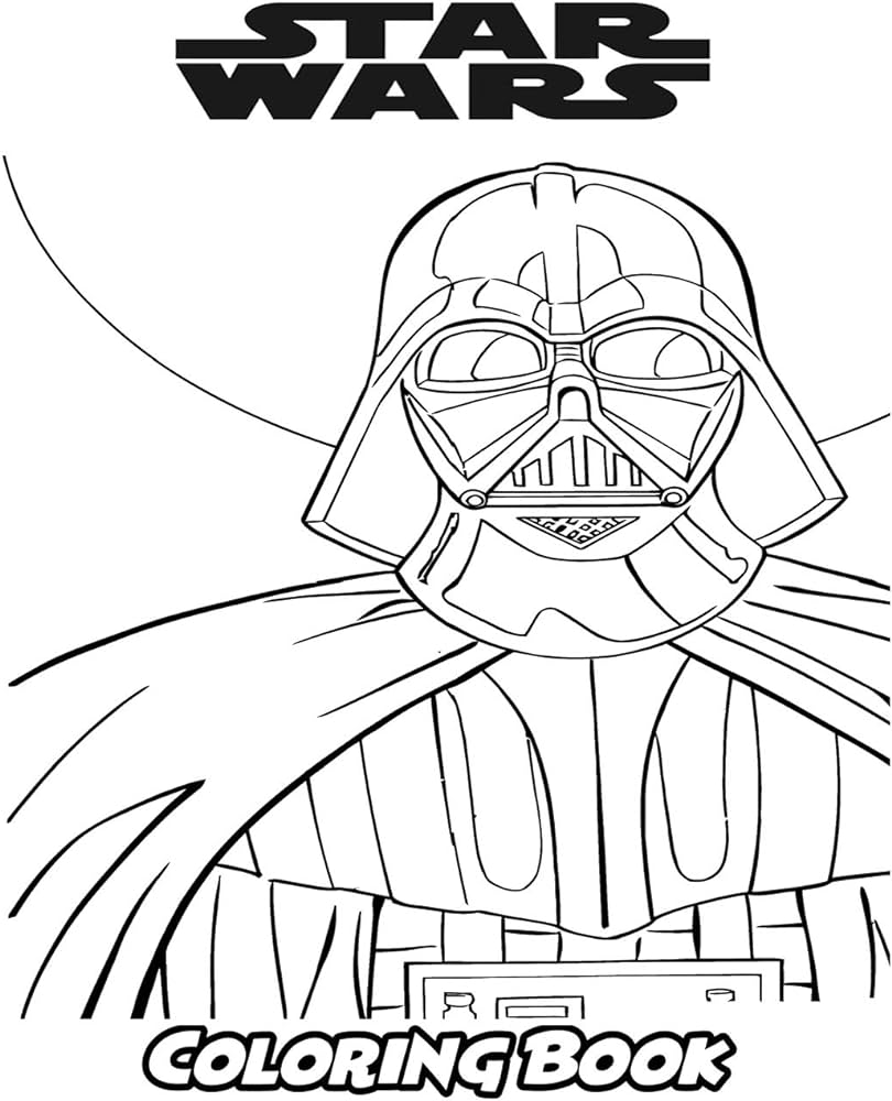 Star wars coloring book coloring book for kids and adults activity book with fun easy and relaxing coloring pages by