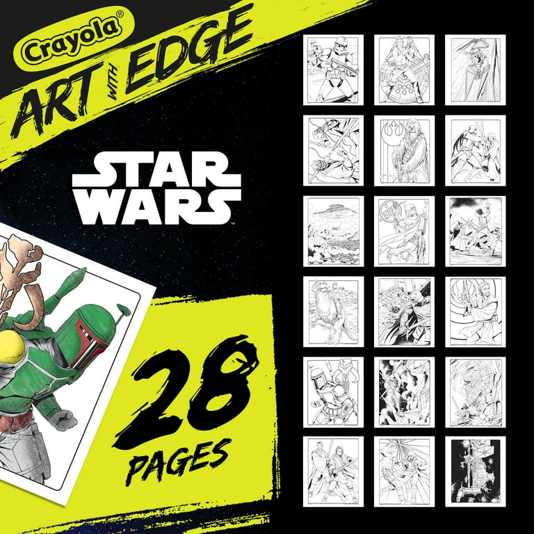 Crayola star wars coloring book pages pages adult coloring