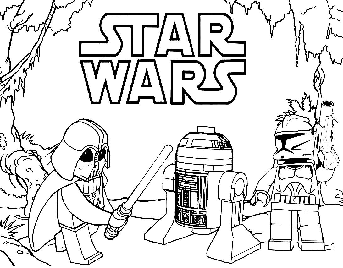 Star wars characters coloring pages printable for free download