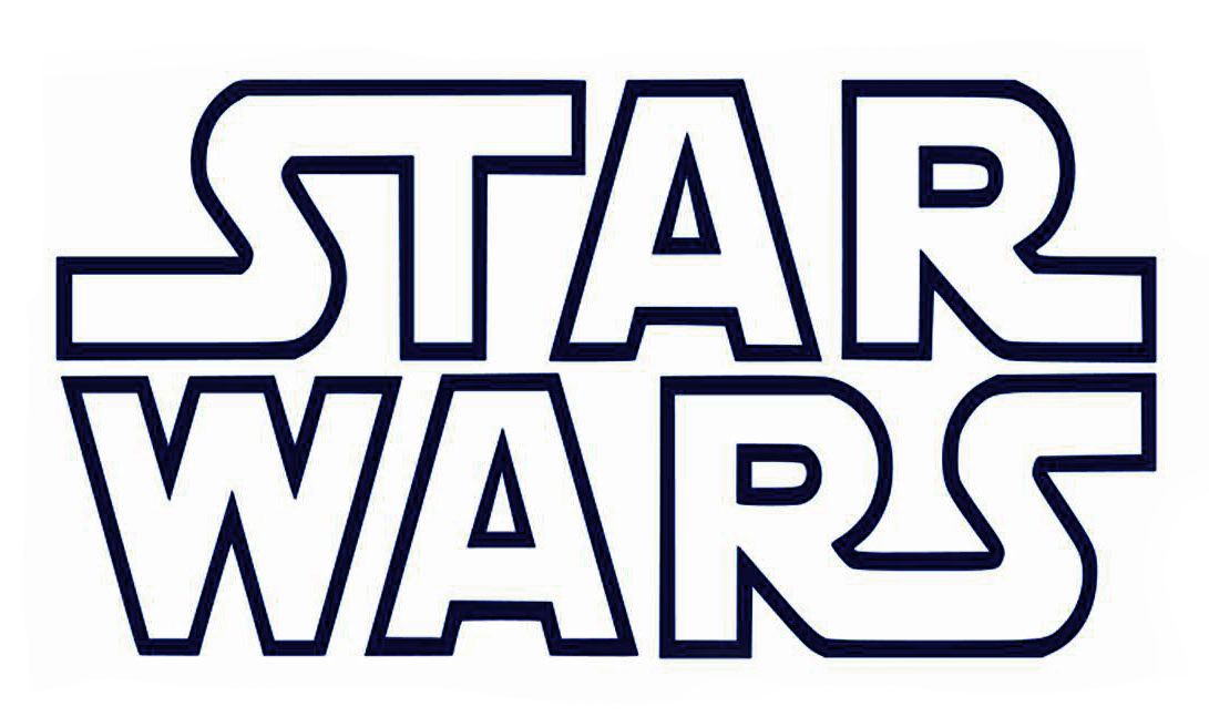 Printable bw star wars logo star wars logo star wars diy star wars printables