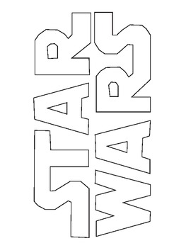 Star wars logo coloring by rock and roll kindergarten tpt