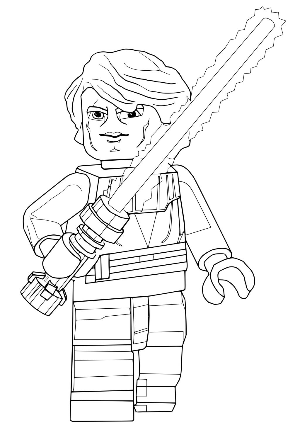 Luke skywalker coloring pages