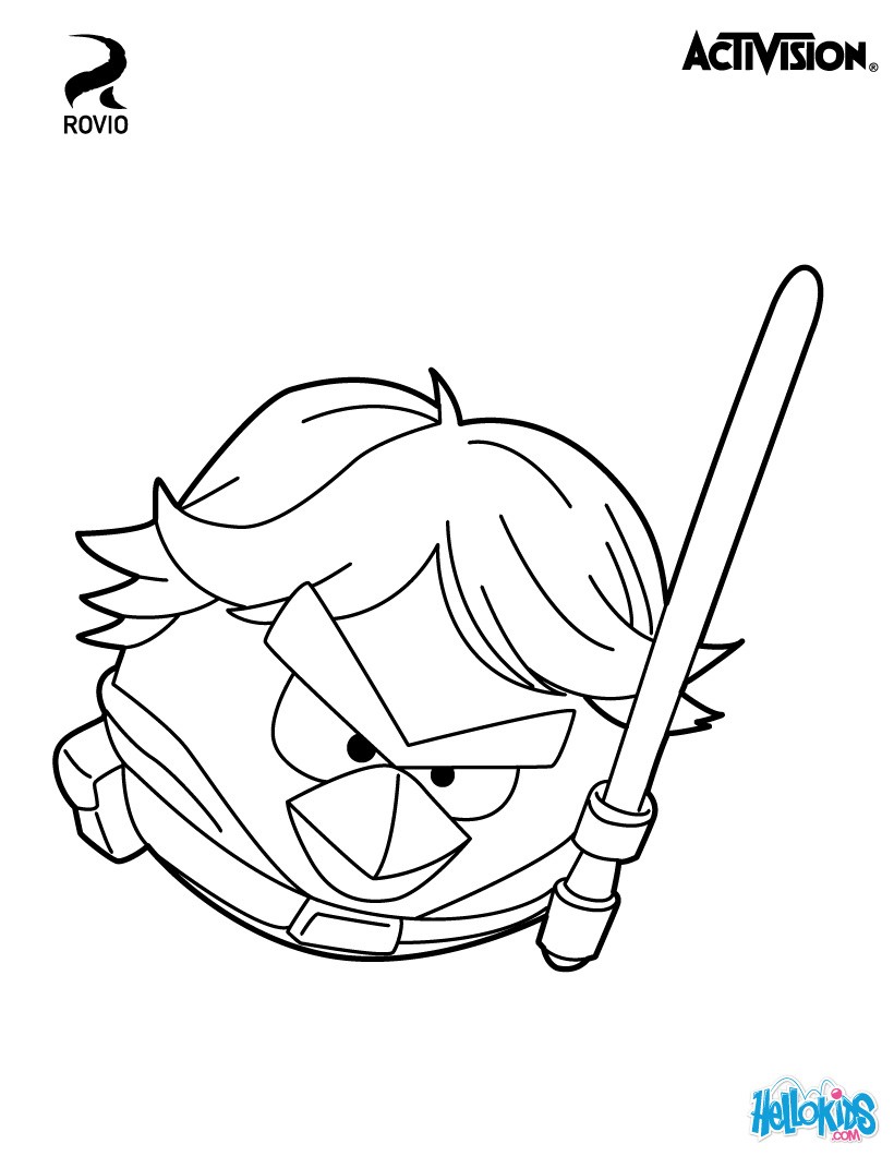 Luke skywalker coloring pages