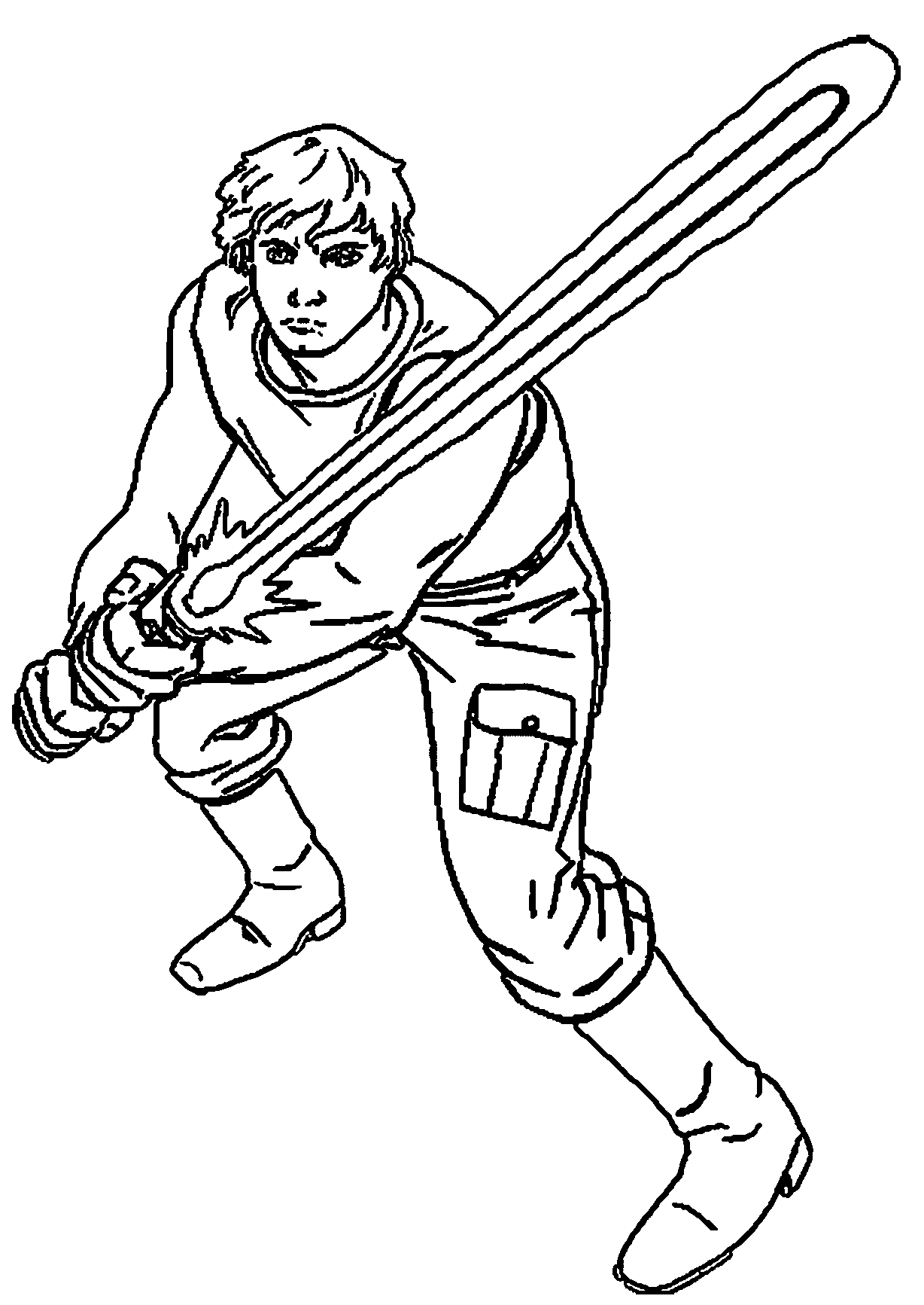 Luke skywalker coloring pages