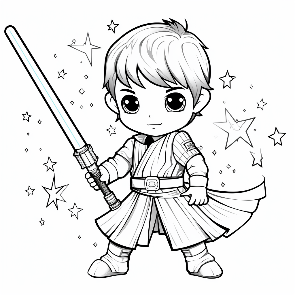 Light saber coloring pages