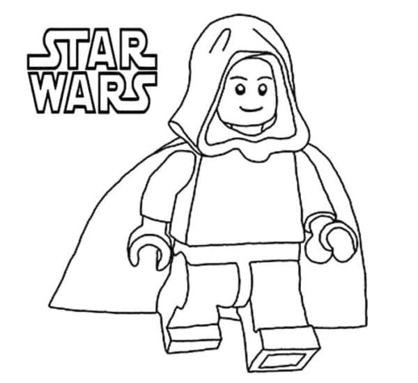 Character from lego star wars coloring page