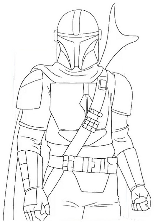 Coloriage the mandalorian the mandalorian dessins star wars coloriage silhouettes star wars