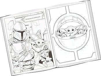 Disney studios star wars mandalorian coloring book set