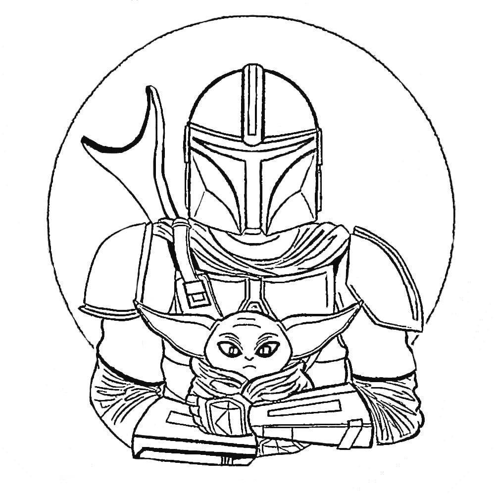 Mandalorian coloring pages