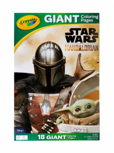 Crayola giant coloring pages star wars the mandalorian ct