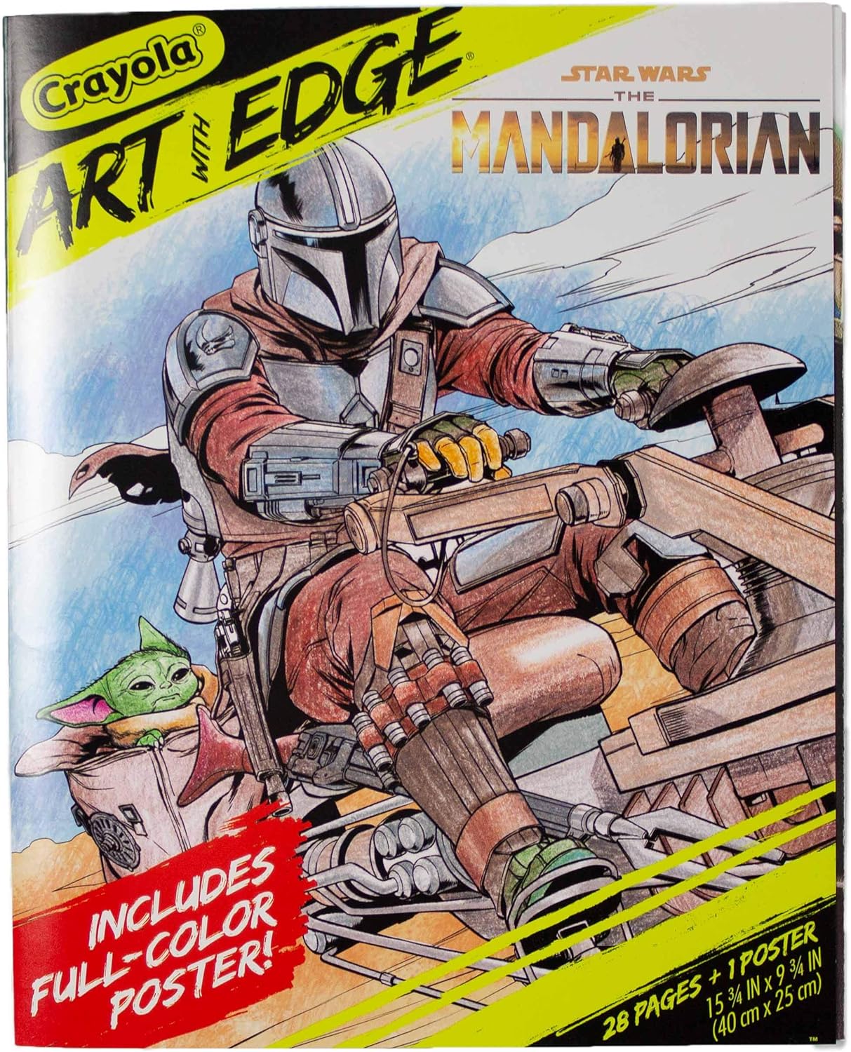 Crayola mandalorian coloring book with poster baby pakistan