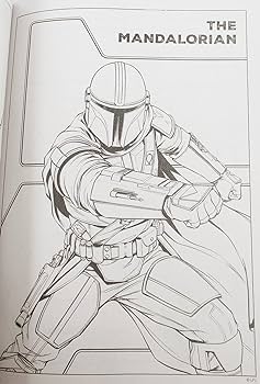 The mandalorian coloring fun activity book