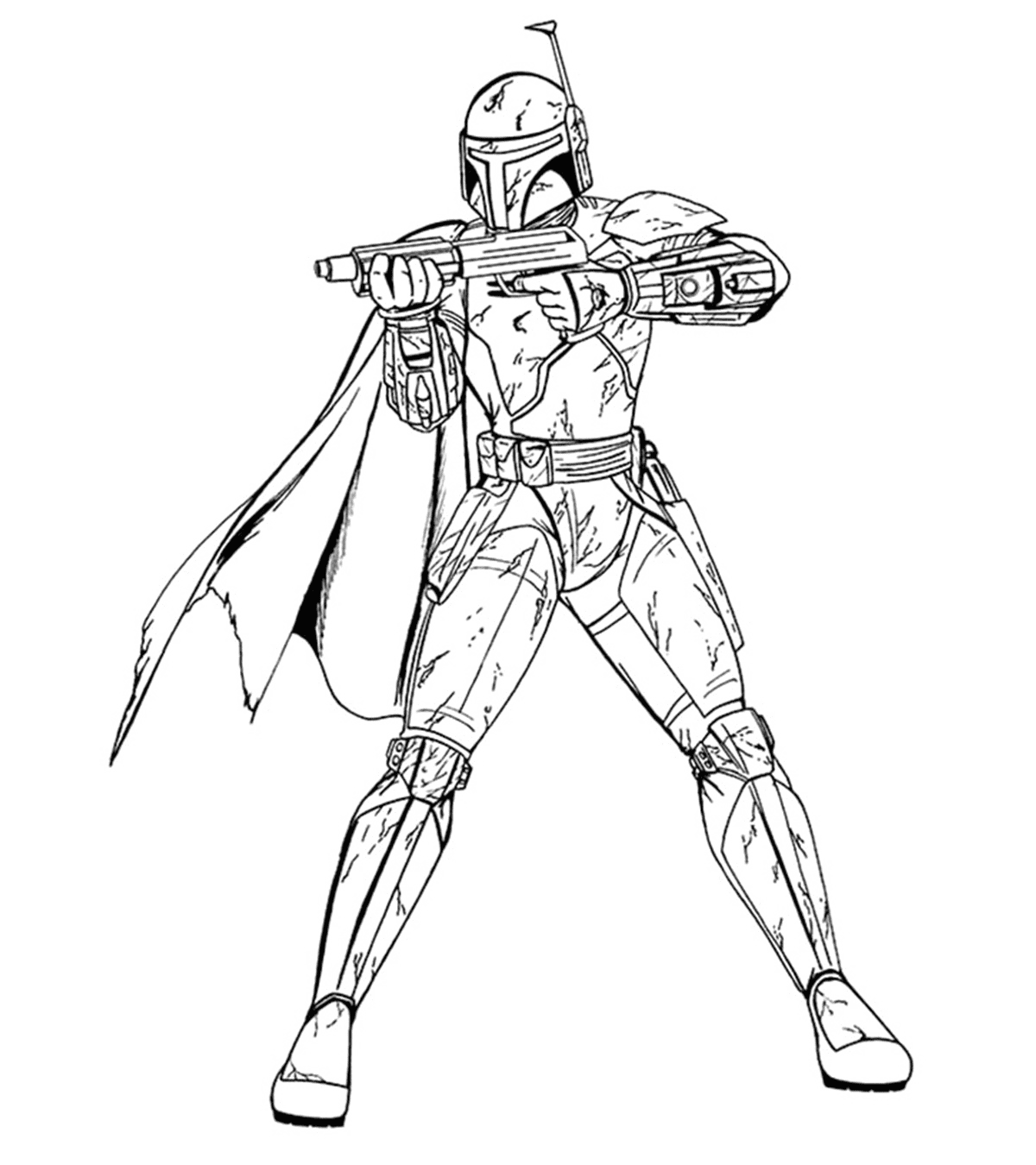 Mandalorian coloring pages printable for free download