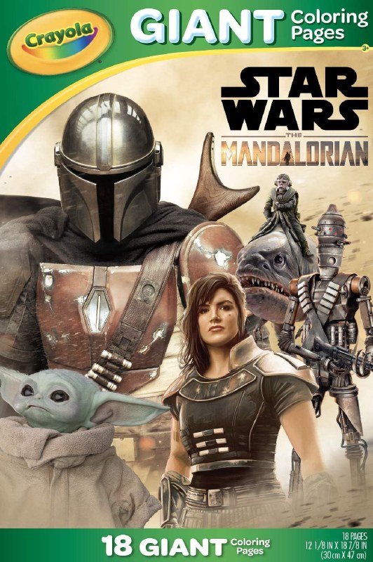 Crayola mandalorian giant coloring book