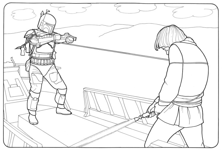 Make your own star wars adventure with vintage s coloring pages