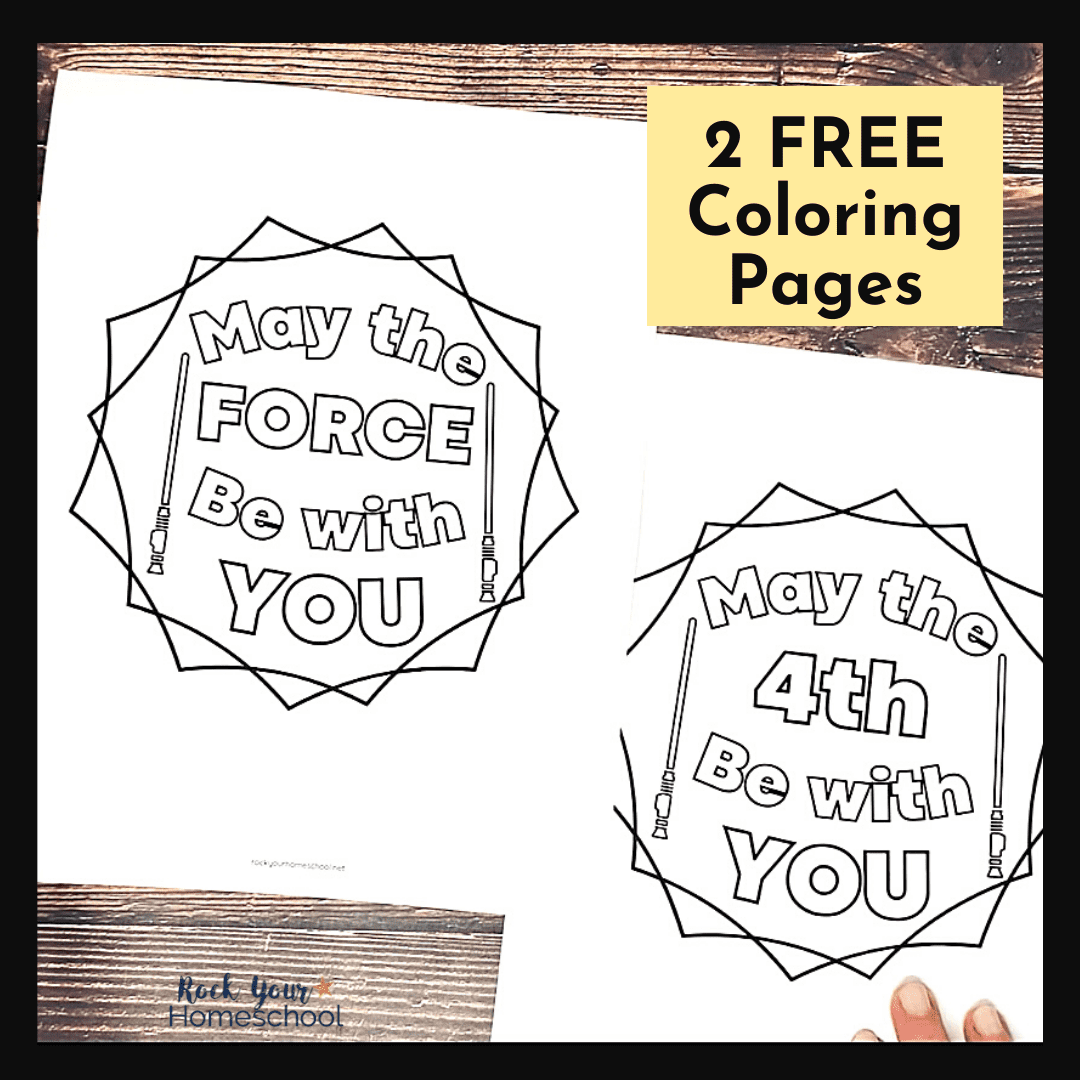 May the th force be with you coloring pages