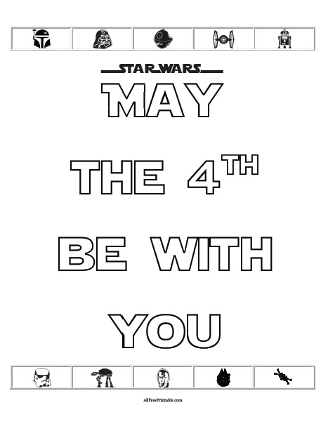 May the th be with you poster â free printable