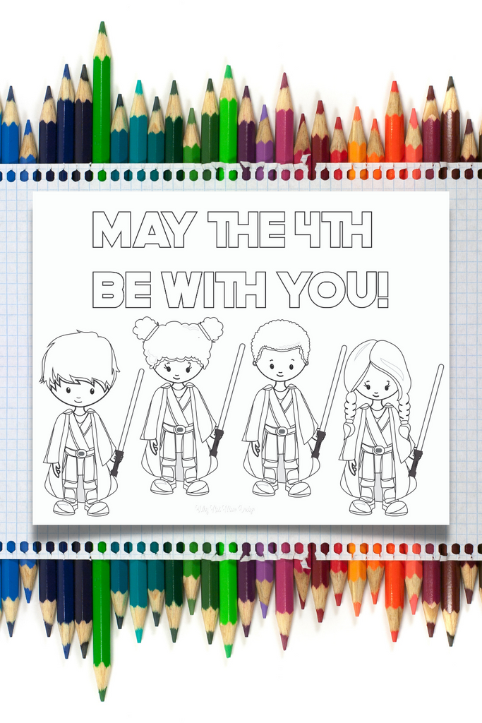 May the th be with you coloring page â why not mom