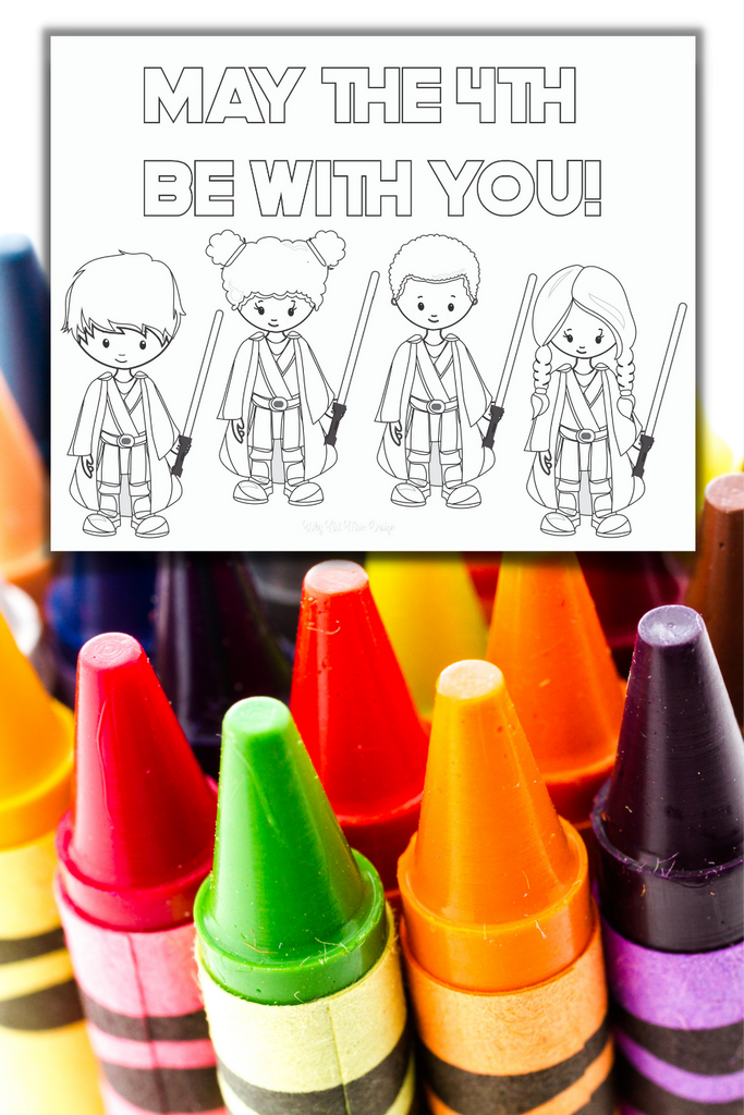 May the th be with you coloring page â why not mom