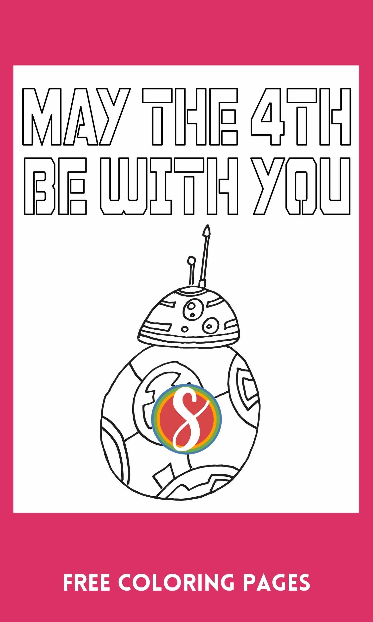 May the th be with you coloring pages â stevie doodles