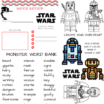 May the fourth â star wars coloring page pack