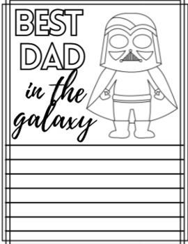 May the fourth star wars inspired coloring writing pages