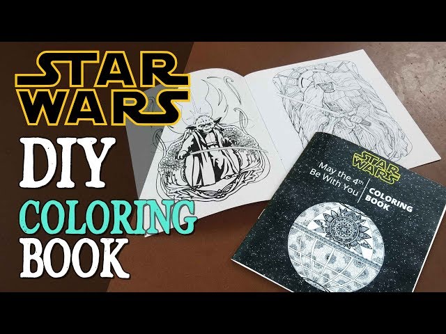 Diy star wars coloring book