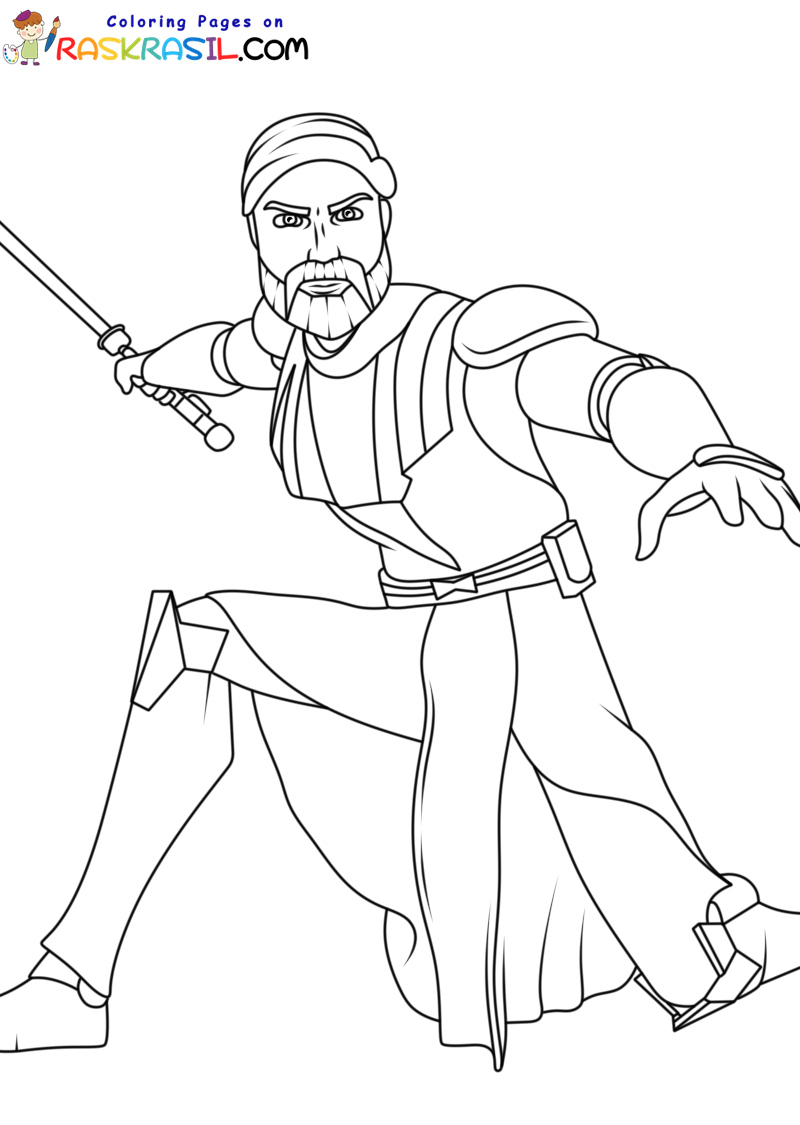 Obi wan kenobi coloring pages