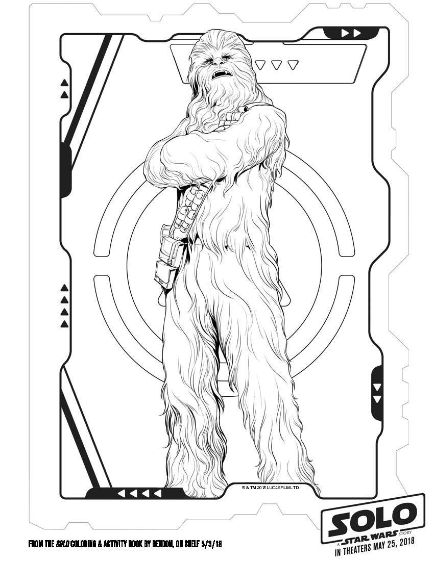 Chewbacca coloring page