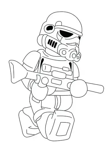 Iconic star wars stormtrooper coloring pages