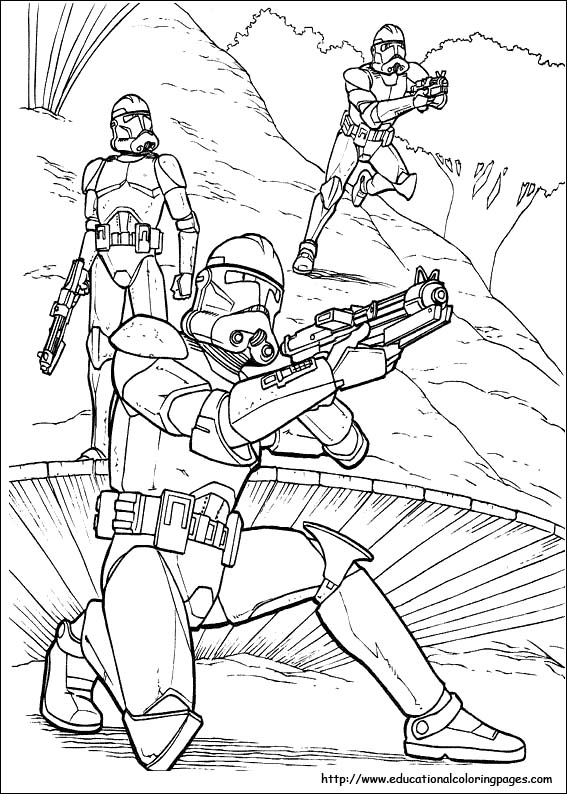 Star wars coloring pages free for kids