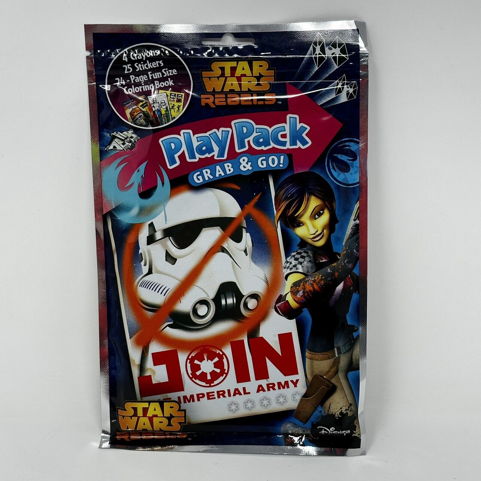 Star wars rebels play pack grab go coloring book crayons stickers for travel