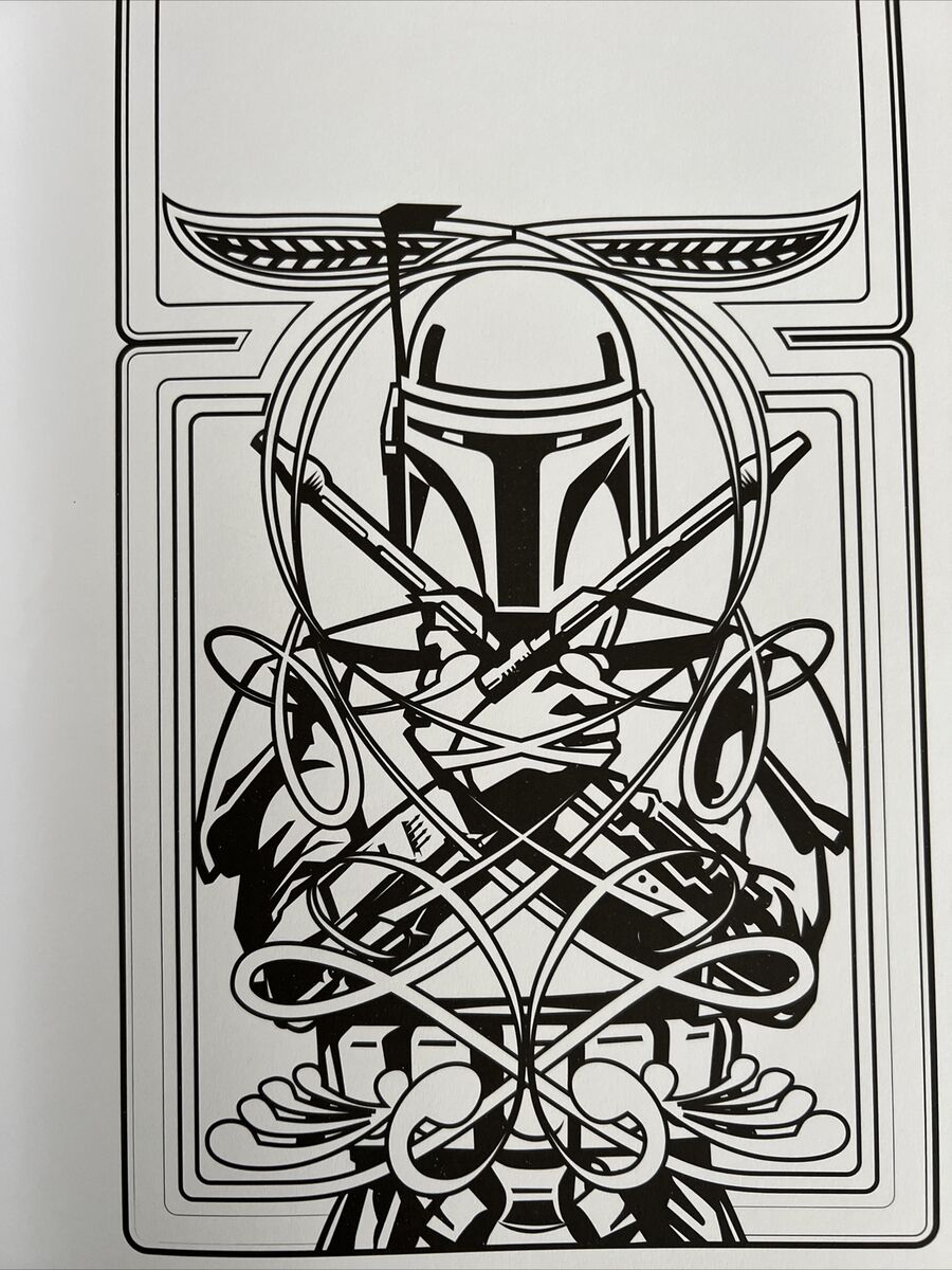 Art therapy star wars coloring book new