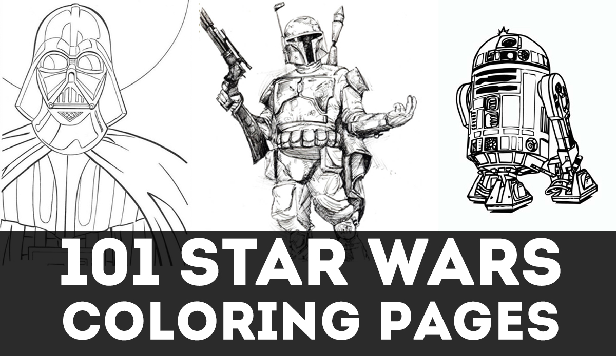 Updated star wars coloring pagesdarth vader coloring pages