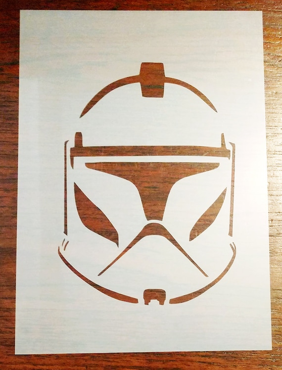 Clone trooper star wars stencil mask reusable pp sheet for arts crafts diy