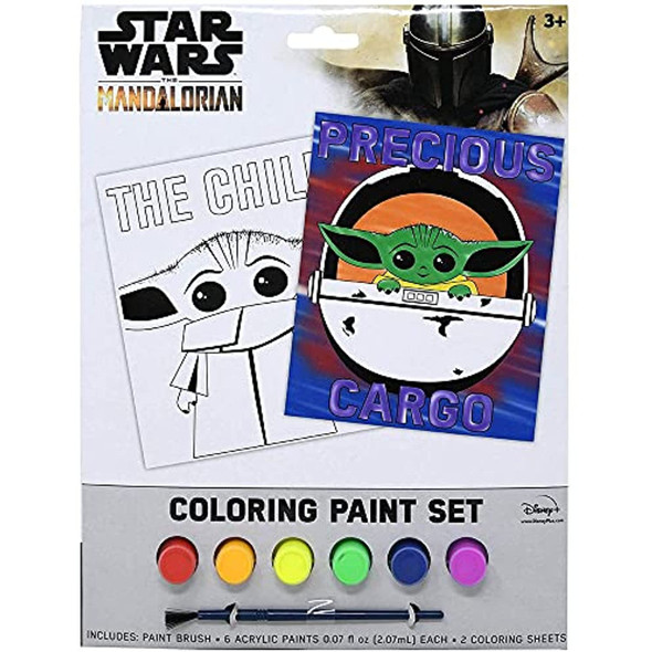 Star wars mandalorian baby yoda ultimate art set for kids with stickers for painting coloring