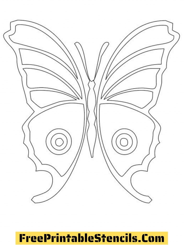 Free printable butterfly stencils silhouettes and templates
