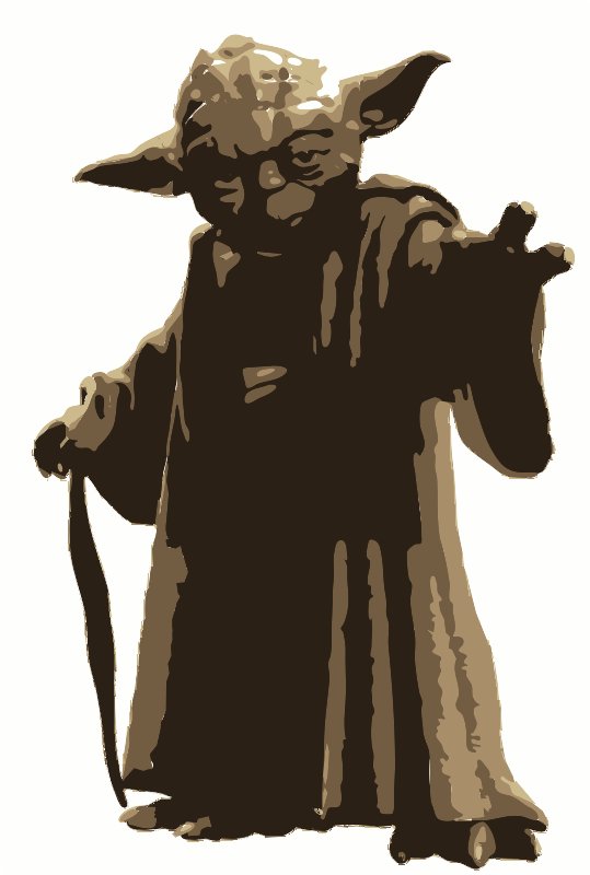 Yoda stencil in layers