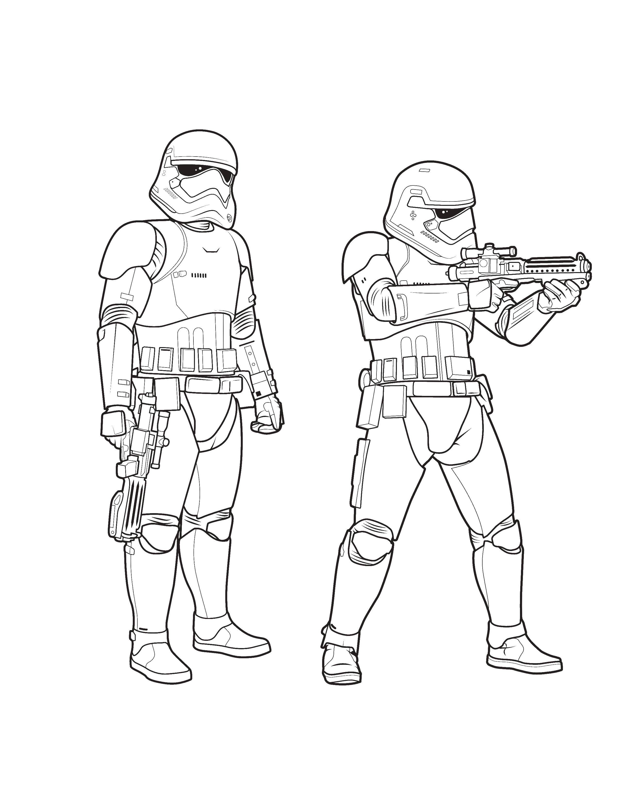 Online coloring pages coloring page stormtroopers star wars download print coloring page