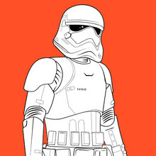 First order stormtrooper coloring pages