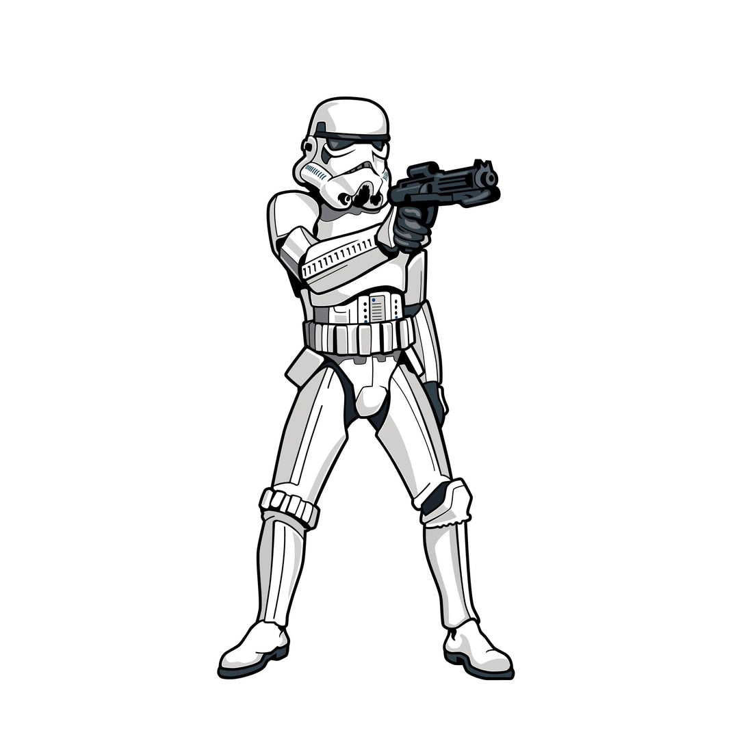 Aiming stormtrooper figpin enamel pin