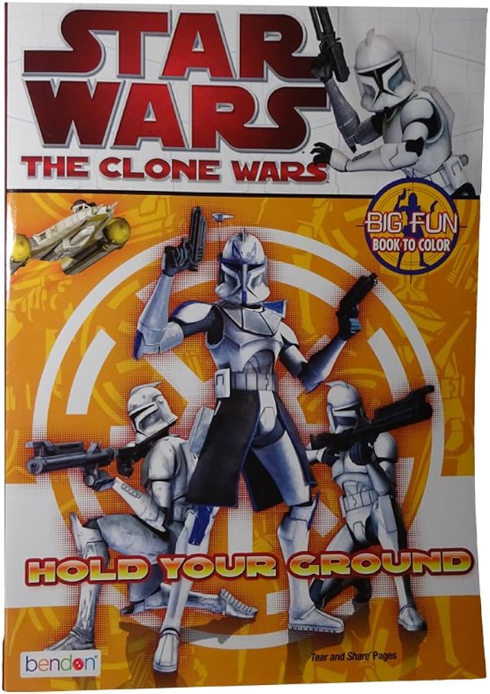 Star wars the clone wars coloring book hold your ground creative edge books