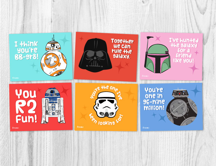 Free printable star wars valentines every fan will want