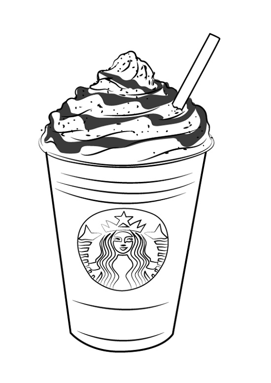 Starbucks coloring page k worksheets starbucks drawing coloring pages to print coloring pages