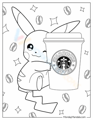 Free interactive printable starbucks coloring pages