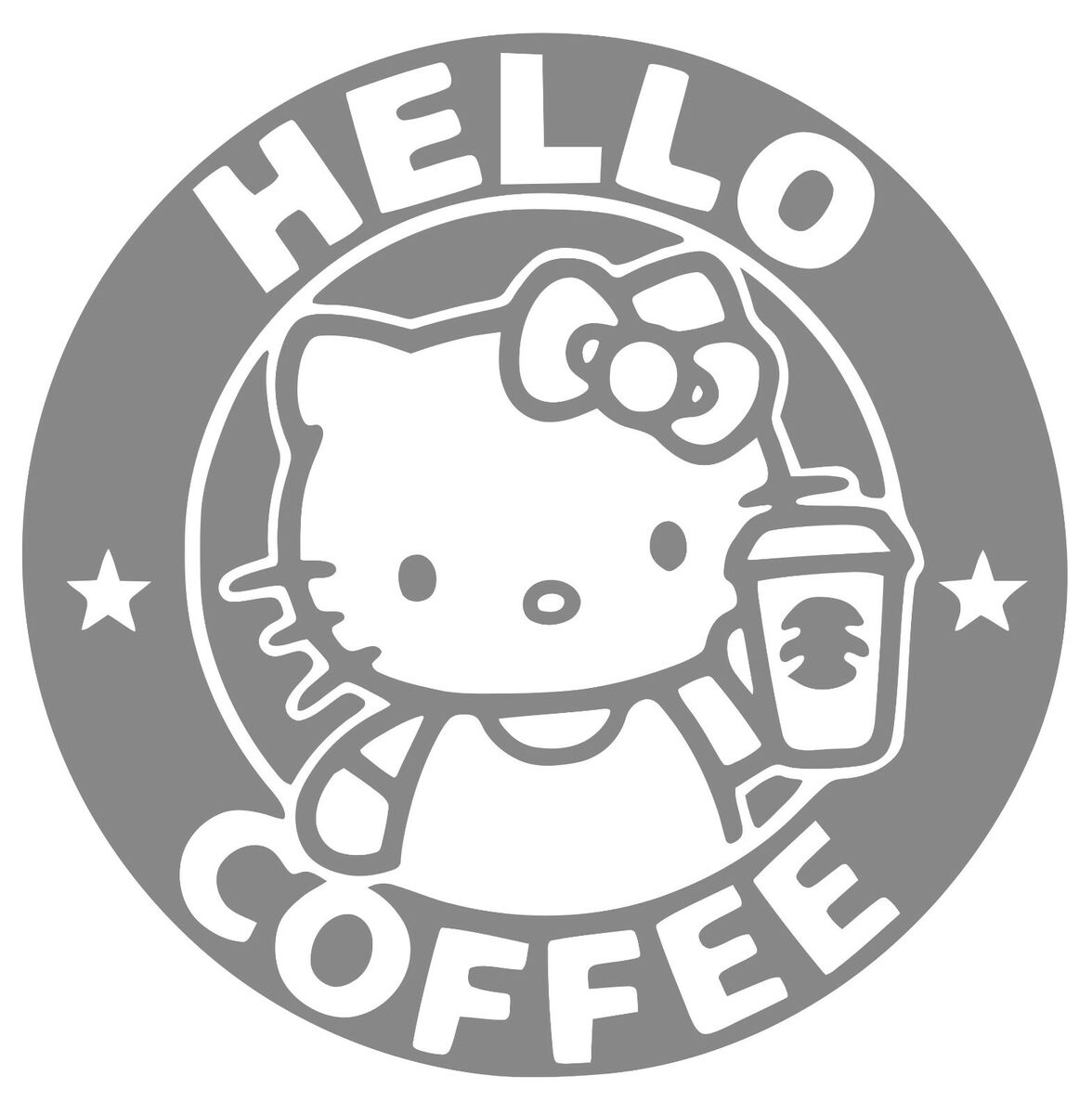 Hello kitty starbucks coffee vinyl decalsticker for cars laptops and more