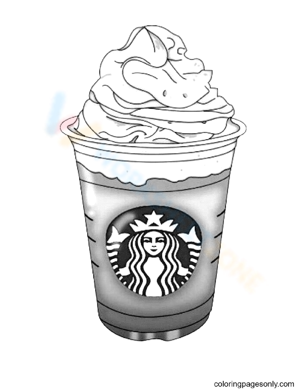 Free interactive printable starbucks coloring pages