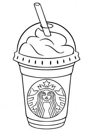 Free printable starbucks coloring pages for adults and kids