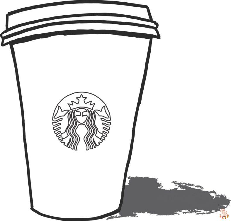 Free printable starbucks coloring pages